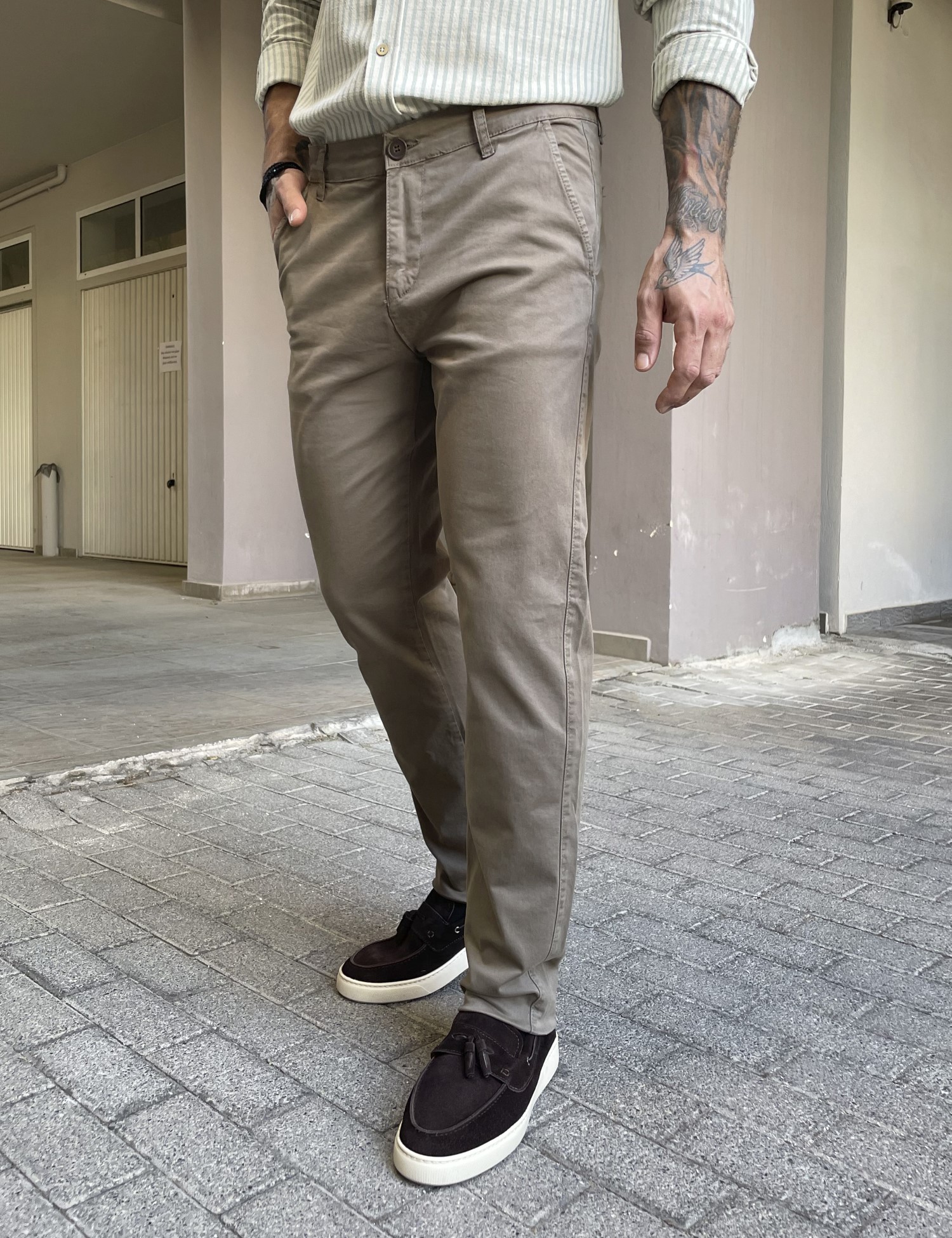 Blackout Ανδρικό πούρο παντελόνι καπαρντίνα Chinos BO1909P